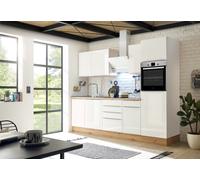 Cocina Pequeña Bloque de Cocina Marleen Premium 280CM Blanco Artisan Roble