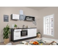 Cocina Pequeña Bloque de Cocina Roble Blanco Amanda 210CM respekta Premium