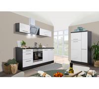 Cocina Pequeña Bloque de Cocina Roble Blanco Amanda 300CM respekta Premium