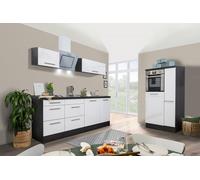 Cocina Pequeña Bloque de Cocina Roble Blanco Amanda 310CM respekta Premium