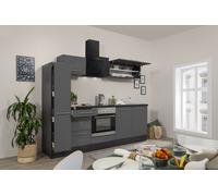 Cocina Pequeña Bloque de Cocina Roble Gris Amanda 240CM respekta Premium