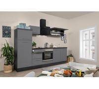 Cocina Pequeña Bloque de Cocina Roble Gris Amanda 270CM respekta Premium