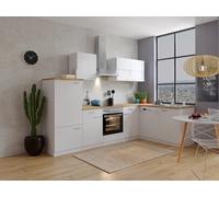 Cocina Pequeña Bloque de Cocina Winkelküche Blanco Malia 280x172 CM