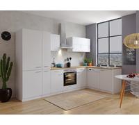 Cocina Pequeña Bloque de Cocina Winkelküche Blanco Malia 310x172 CM