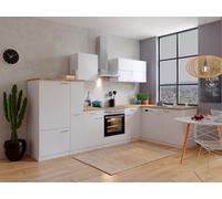 Cocina Pequeña Bloque de Cocina Winkelküche Blanco Malia 310x172 CM respekta