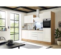 Cocina Pequeña Bloque de Marleen Premium 280CM Blanco Artisan Roble respekta