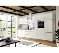 Cocina Pequeña Bloque de Marleen Premium 370CM Blanco Artisan Roble respekta
