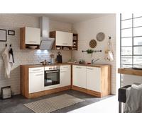 Cocina Pequeña Bloque de Winkelküche Roble Blanco Hilde 220x172 CM respekta