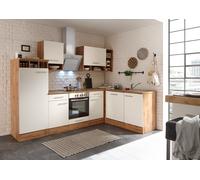 Cocina Pequeña Bloque de Winkelküche Roble Blanco Hilde 280x172 CM respekta