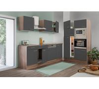 Cocina Pequeña Bloque Vacío Cocina Roble York Gris Oliver 340CM respekta