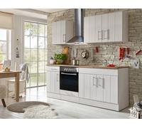 Cocina Pequeña Bloque Vacío Casa de Campo Alerce Blanco Anton 210CM respekta