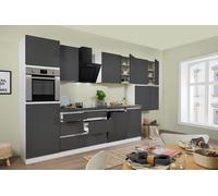 Cocina Pequeña Bloque Vacío sin Tiradores Blanco Gris Lorena 380CM respekta