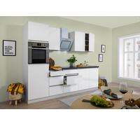 Cocina Pequeña Bloque Vacío sin Tiradores Mate Blanco Lorena 270CM respekta