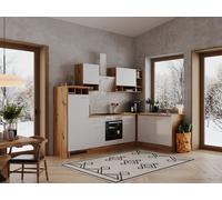 Cocina Pequeña Bloque Vacío Winkelküche Roble Blanco Hilde 280x172 CM respekta