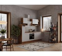 Cocina Pequeña Bloque Vacío Winkelküche Roble Blanco Hilde 310x172 CM respekta