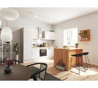 Cocina Pequeña Casa de Campo Isla de Cocina Vidrio-De Anton 280CM respekta