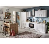 Cocina Pequeña Casa de Campo Isla de Cocina Vidrio-De Anton 310CM respekta