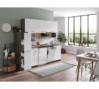 Cocina Pequeña Cocina Individual Roble York Blanco Oliver 225CM