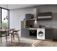 Cocina Pequeña para Base Lavadora Roble Gris Merle 250CM respekta