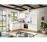 Cocina Pequeña Winkelküche Marleen Premium 280CM Blanco Artisan Roble