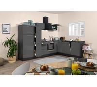Cocina Pequeña Winkelküche Roble Gris Amanda 290 X 200CM respekta Premium