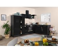 Cocina Pequeña Winkelküche Roble Negro Amanda 290 X 200CM respekta Premium