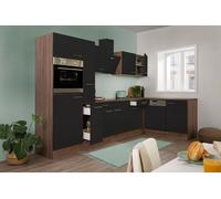 Cocina Pequeña Winkelküche Roble York Negro Oliver 310 X 172CM respekta