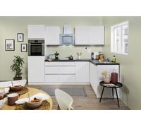 Cocina Pequeña Winkelküche sin Tiradores Blanco Lorena 280 X 172CM respekta