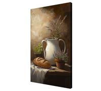 Cocina Pintar por Numeros Adultos,Paisaje Pintura por Numeros Kit,Easy Paint by Numbers Adult Niños,con 3 Pinceles y Pigmento Acrílico,DIY Manualidades Home Decor Regalo 60x120 cm,con Marco,d552k