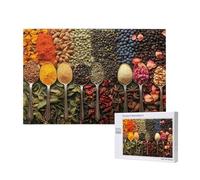 Cocina Puzzle 300 Piezas,Grande Rompecabezas Adultos de Madera,Condimento Puzzles Juegos Divertidos/Relajantes/Desafiantes para Adultos y Principiantes,como Regalo para Amigos y Seres Queridos M-898
