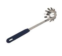 Cocina: Rastrillo para espaguetis, tenedor para pasta de acero inoxidable, servidor multifuncional antiadherente para fideos con púas anchas, ideal para hervir y servir espaguetis,