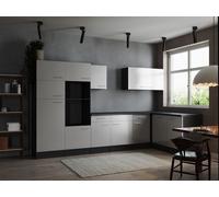 Cocina Rincón Vacía Gris Mate Blanca Oliver 340 X 172 CM Respekta