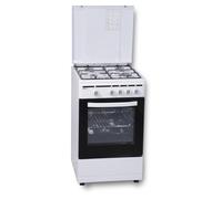 Cocina Rommer VCH 455 Gas Natural 50L 4 Fuegos Esmaltada Blanca