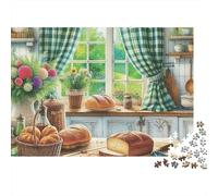Cocina Rural Pan recién horneado Puzzle de 1000 Piezas Papel para Adultos Relajación Decoración Regalo Familiar 52x38cm/1000pcs