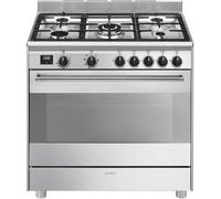 Cocina sin portabombona SMEG BG91X2 5 fuegos 90cm Inox