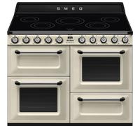 Cocina Smeg TR4110IP2 independiente crema 3 hornos eléctrico inducción 110x60cm