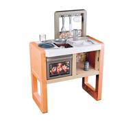 Cocina Smoby - Vainilla - con Horno, Placa, Fregadero y 11 Accesorios - Fabricada en Francia