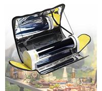 Cocina solar portátil, horno de barbacoa solar de 4,5 L con termómetro, estufa de campamento al aire libre para 4-5 personas, ideal para mochileros, senderismo, reuniones familiares