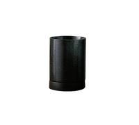 Cocina Soporte for utensilios de cocina for encimera - Escurridor cucharas cerámica con bandeja drenaje Organizer(Negro)