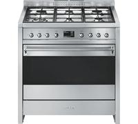 Smeg A1-9 cocina Cocina independiente Eléctrico Encimera de gas Acero inoxidable