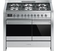 Smeg A2-81 cocina Cocina independiente Encimera de gas Acero inoxidable