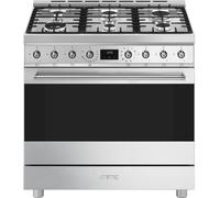 Cocina todo horno SMEG C9GMX2 9 fuegos Gas 90cm Inox