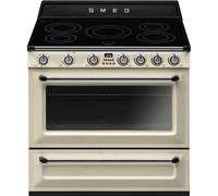 Cocina todo horno SMEG TR90IP2 5 fuegos Inducción 90cm Crema