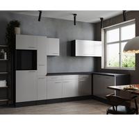 Cocina Vacía Cocina En Esquina Gris Mate Blanco Oliver 310 X 172 CM Respekta
