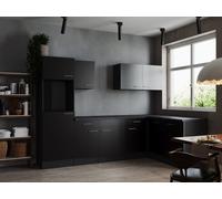Cocina Vacía Cocina En Esquina Gris Mate Negro Oliver 280 X 172 CM Respekta