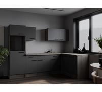 Cocina Vacía Cocina En Esquina Roble York Gris Mate Oliver 280 X 172 CM Respekta