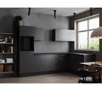 Cocina Vacía Cocina Esquinera Gris Mate Grey Oliver 280 X 172 CM Respekta