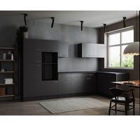 Cocina Vacia De Esquina Gris Mate Oliver 340 X 172 CM Respekta