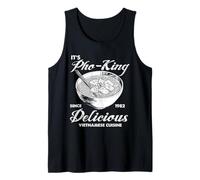 Cocina vietnamita Divertida Pho-King Delicioso fideo de Vietnam Camiseta sin Mangas