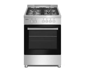 Cocina Vitrokitchen PF6060IB Gas Butano 4 Fuegos 60x60cm Acero Inoxidable
